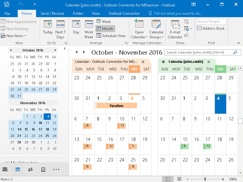 outlook for mac 2016 shared calendar